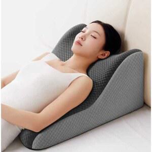 역류방지 경사베개 등받이쿠션 컬러매칭 50x40x26 다기능 더블그레이 등쿠션