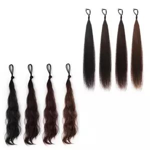 매력적인 똥머리 당고머리 묶음 볼륨 부분가발 nfa6+1QYA