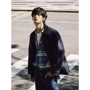 매장정품 빈폴 BEANPOLE MEN 레더 칼라 필드 자켓 재킷 - 네이비 249640