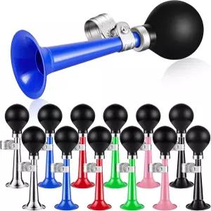 자전거 스포츠 파티 용품 사이클링 장식용 고무 스퀴즈 전구가 달린 12개의 다양한 색상의 경적 12개