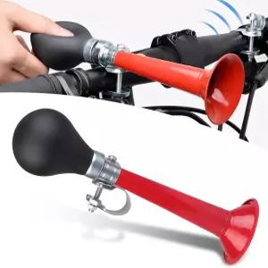 샤카스 1 PC 자전거 에어 혼 7.87인치 x 1.96인치 2.16인치 PVC 합금 경고 알림 대용량 라이딩 장비