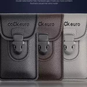 남성 데일리 세로 가죽 지갑 벨트형 핸드폰 허리 가방 NMa5+5Oah