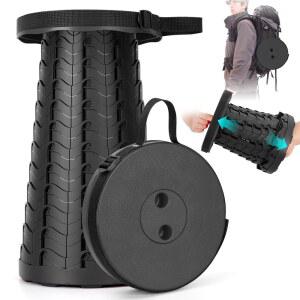 야외벤치 야외 낚시 캠핑 피크닉 여행에 적합한 높이 조절 손잡이가 있는 편리한 접이식 텔레스코픽 의자