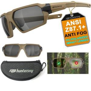 HTS 헌터스키 탄도 전술 충격 방지 김서림 안경 군용 에어소프트 레인지...