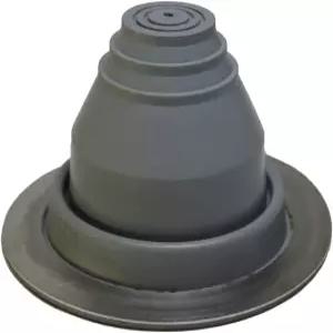 플래셔 1 회색 EPDM 원형 플렉시블 루프 잭 메탈 파이프 점멸(파이프 OD 1/4인치~2인치) - 100 미국산