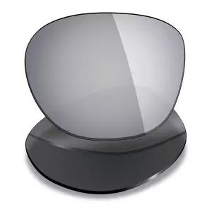 Mryok 오클리 래치 아시안 핏(AF) OO9349용 편광 교체 렌즈 - 실버 티타늄