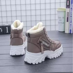 여성 데이드 하이탑 털운동화 보온 방수 겨울운동화 LZM6+9CbI