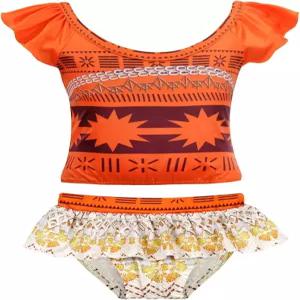 암즈보리 걸스 수영복 2피스 러플 원 숄더 비키니 세트