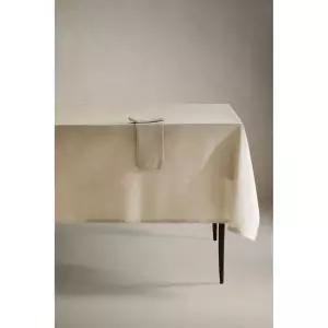 ZARA 단색 염색 원사 테이블보 - 도트 그레이