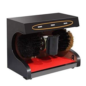 자동 신발 연마기 브러 장착된 전기 청소 장치 인덕션 기능 가정 및 공공 사용에 이상적 매트 블랙 간편한 관리