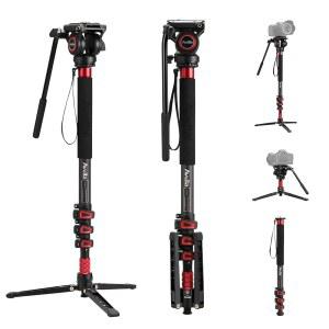 아벨라 CD324 카본 파이버 모노포드 소니 탈착식 카메라용 유체 최대 올림푸스 키트 DSLR 하중 13 캐논 비디오 니콘 2파운드 71인치 헤드 파나소닉