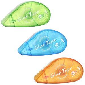 타마키 3팩 양면 테이프 롤러, 스크랩북 테이프, 공예 및 예술 프로젝트용 접착 디스펜서 러너, 사진