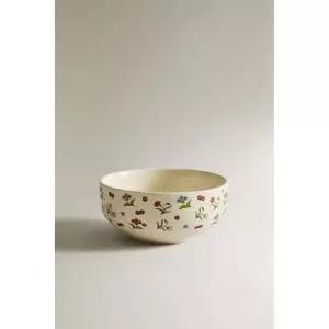 ZARA 키즈 플로랄 프린트 스톤웨어 볼 - 멀티컬러