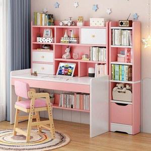 학생 책상 간이 아동책상 전면 서랍 학생책상 선반 일자형 공부 원룸 탁자