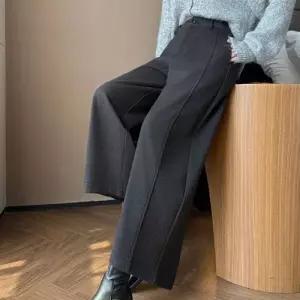 엘럽 팬츠 여사친 캐주얼 모직풍선 슬림핏 휜칼라 9부 원템1