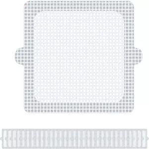 PRIMSOPH 4인치 30개 일회용 샤워 배수구 헤어 캐처 메시 스티커 바닥 필터 트랩