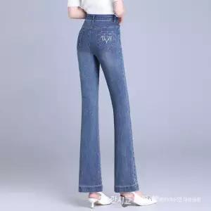엘럽 바지 여사친 데님 롱 봄 오피스룩 와이드 청바지 하이웨스트 부츠컷 슬림핏 나팔바지 머메이드 원템1