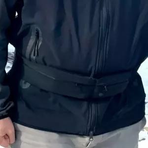 스포츠 허리 가방 초경량 스트레치 피트니스 러닝 허리 가방 활동용 휴대폰 힙색 투포켓 메인 레저 포켓