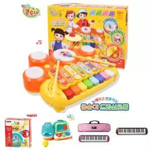 S 콩순이 노래하고 연주하는 드럼실로폰 KS-2303 피아노 악기놀이 콩순이송 수록/잼베/음악수업