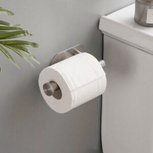 스틸 변기 휴지 3X 수건 내구성 피벗 장착 종이 나사 드릴링 사용 화장지걸이 스탠드