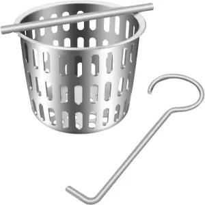 2인치 헤어 및 이물질 스트레이너 팅 후크가 있는 샤워 배수 스테인리스 스틸 바구니 포수 바닥 배수용