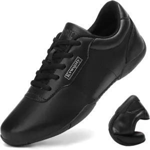 여자를 위한 Kvwqoty 치어슈즈 치어리더 댄스 스니커즈 유연한 대회 연습 체조화 성인 청소년 키드