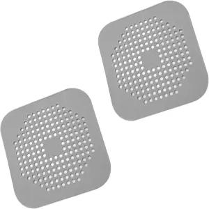 샤워기용 사각 배수 커버 5.7인치 TPR 헤어 캐처 욕실 및 주방 필터 평평한 실리콘 플러그 흡입 컵