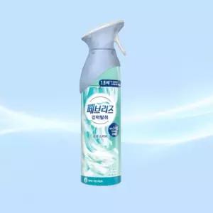 페브리즈 실내 차량 공기 탈취제 에어 강력 탈취 린넨 스카이 165g x 1개