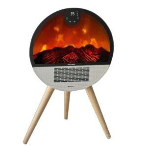 Mckaka 작은 전기 난방 책상 원격 화덕구이 방수 세라믹 가스