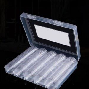 동전 수집 케이스 달러 외국 버스토큰 앨범 토큰 컬렉션 컨테이너 보관함 플라스틱 정리