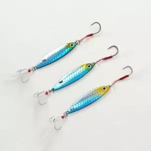 메탈 20g 바이브 유혹 블루 갈치 지그 루어 3p세트