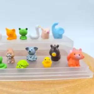 장식용품 미니미 애니멀 피규어 14종 자동차 책상 장식 세트