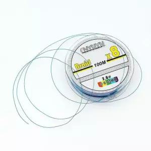100m 스트롱 2호 낚싯줄 8합사 오색합사줄 문어낚시