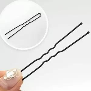 실핀 어피 올림머리 고정핀 굵은 유핀 U핀 U자핀 7cm