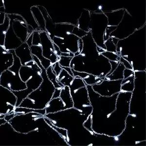 크리스마스트리전구 비타리토 LED 150구 투명선 고드름 백색 지니전구 2M