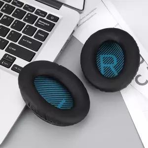 보스 콰이어트컴포트 QC25 QC15 QC35용 교체 이어패드 소프트 프로틴 가죽 헤드폰 이어 쿠션 메모리 폼