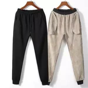 남성방한팬츠 남성 보온 양털 방한바지 융기모 조거 밴딩 배기팬츠