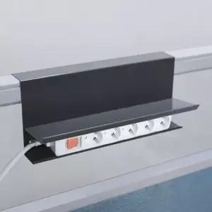 사무용가구 일상구상 파티션 선반+멀티탭 거치대 (60) 그레이