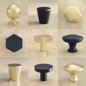 붙박이장손잡이 골드 블랙 가구손잡이 1구 신주 3size나사포함