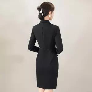 EAMT 원피스 스커트 검정 여름 오피스룩 여성원피스 정장 봄가을 YJ1