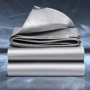 아웃도어 타포린 방수 천막 덮개 비닐포 실버 5x6M 천막덮개