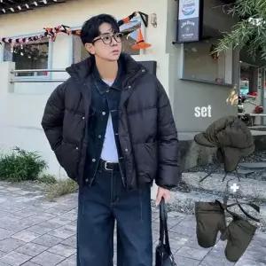 남자 숏패딩 웰론 커플 겨울 아우터