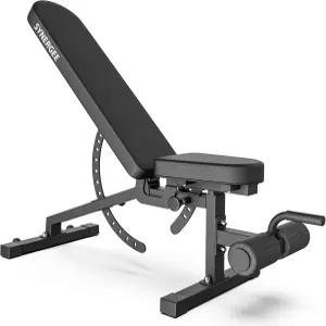 시너기 조절 가능한 경사 하강 운동 벤치. 덤벨 및 바벨 프레스 운동과 운동을 위한 웨이트 상업용 차고 홈