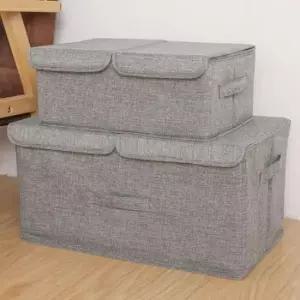 [생활] 고급 패브릭정리함 리빙박스 04 트윈커버 대형