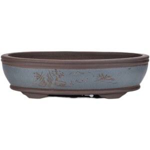 분재 화분 낮은 파종트레이 욕조 원형 유약분 거실 중형 분갈이 재배용 육묘 고양이 회전판