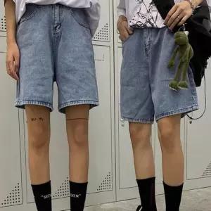 [신상오픈런]버뮤다 데님쇼츠 밴딩 루즈핏 4부 청반바지 (30493274)