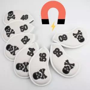 골프 가죽 샌드 웨지커버 54 화이트 56 자석 60도 52 48 해골 50 58