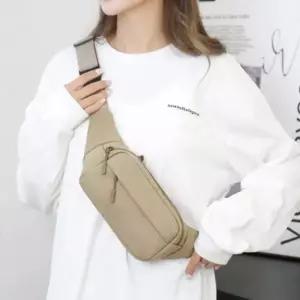 [신상오픈런]보조가방 힙색 패브릭 사각 무늬없는 크로스백 (30488294)