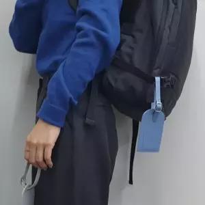 골프백 커버형 네임택 블루 캐리어