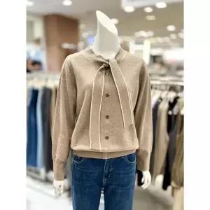 [하프클럽/]소고 세이브존01 타이넥 니트 티셔츠 AK4TA50_BE